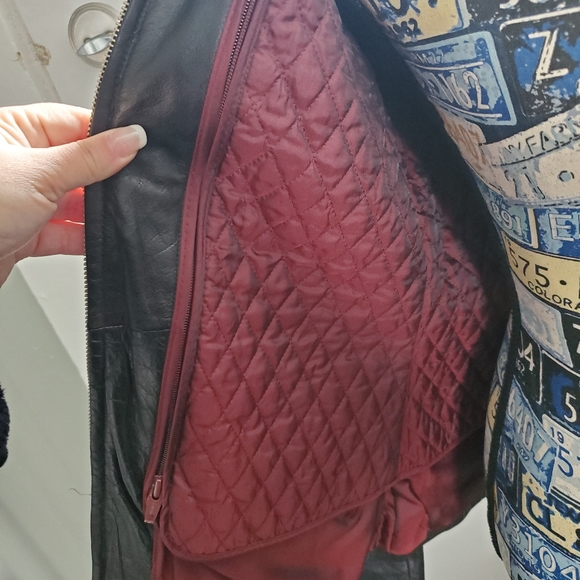 WILSONS LEATHER THINSULATE BLACK FITTED LEATHER JACKET WITH REMOVABLE LINER! - Picture 7 of 16